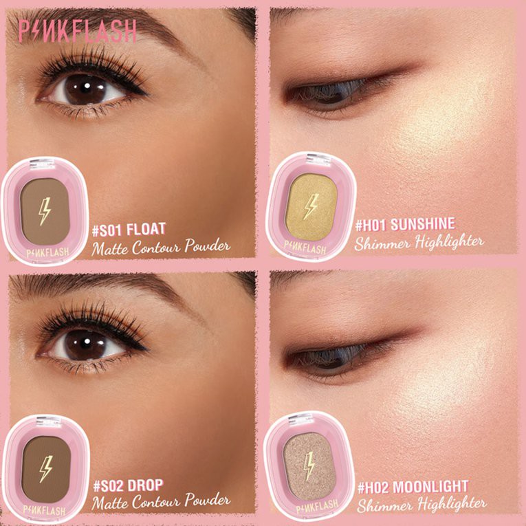 PINKFLASH Phấn tạo khối OhMyShow mịn màng lấp lánh trang điểm tự nhiên | BigBuy360 - bigbuy360.vn