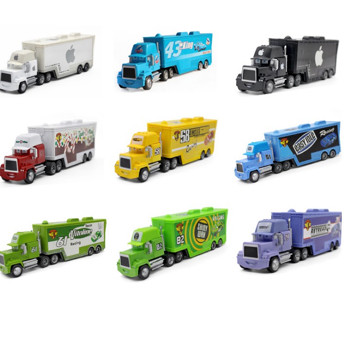 Xe ô tô Car 3 Lightening Mc queen MÀU TRẮNG đồ chơi trẻ em mô hình xe tải đầu sắt