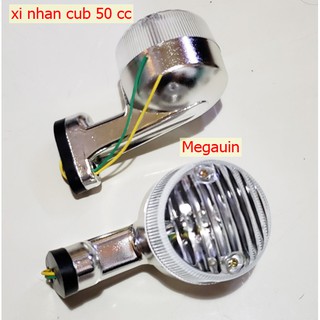 Xi nhan sau Cub 81 50cc học sinh ( cub 50 Lifan, Việt Thái, Indo Liên doanh) Trắng