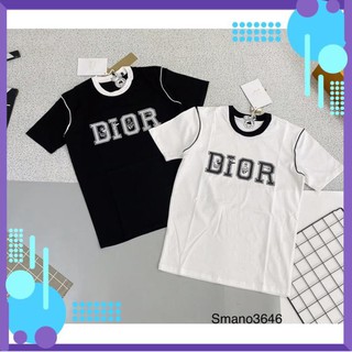 Áo thun nam dior phối cổ, áo thun nam cotton, áo thun nam cotton tay ngắn