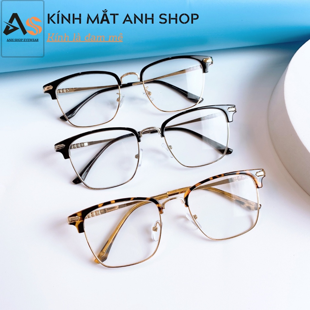 Gọng kính vuông nam nữ đeo sang trọng lịch lãm thời trang 9314A