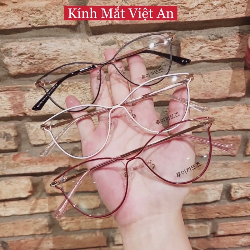 Gọng kính thời trang nữ gọng mắt mèo Đẹp bản lề không nhíp gọng chắc chắc, bền màu sắc thời trang