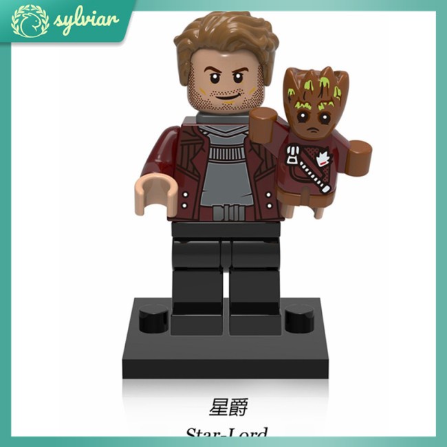 [sylviar] Đồ Chơi Lego Lắp Ráp Nhân Vật Guardians of the Galaxy Star-Lord Gamora Rocket Yondu Marvel