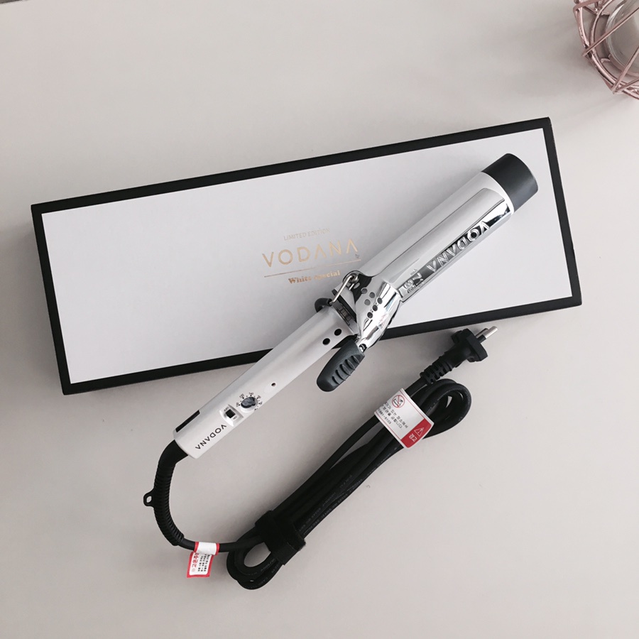 VODANA Máy uốn tóc 36mm 40mm Hàn Quốc Glam wave curling iron_White