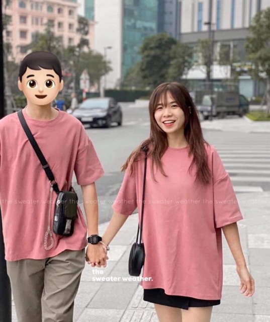 Áo thun trơn Basic Unisex tay lỡ nam nữ oversize 35kg-90kg size m,l,xl - Dư Tú Lệ | BigBuy360 - bigbuy360.vn