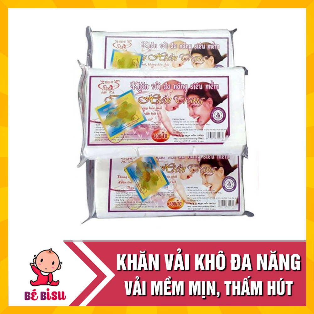 Khăn vải khô đa năng Hiền Trang gói 200gr