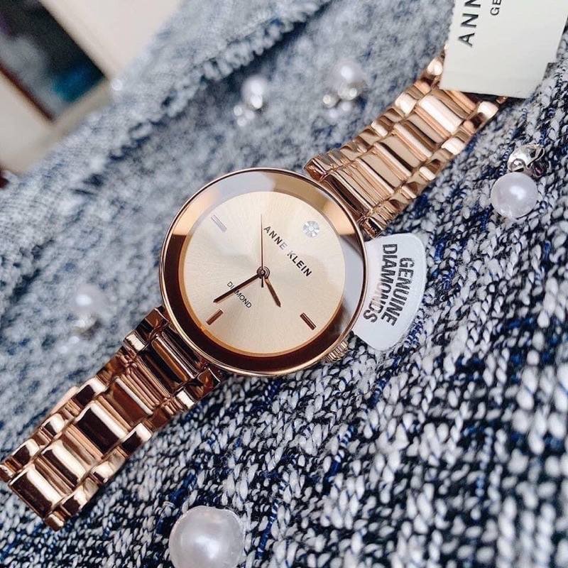 Đồng hồ nữ ANNE KLEIN model AK/1362RGRG và AK/1362CHGB dây kim loại sang trọng | WebRaoVat - webraovat.net.vn