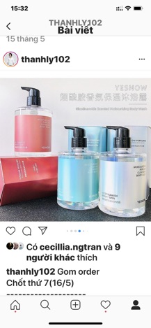Sữa tắm nước hoa