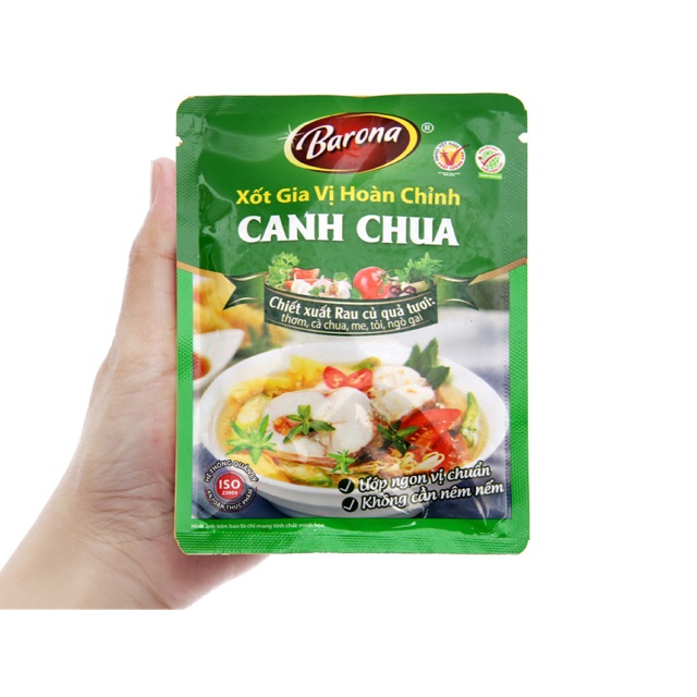 XỐT GIA VỊ HOÀN CHỈNH CANH CHUA BARONA 80G