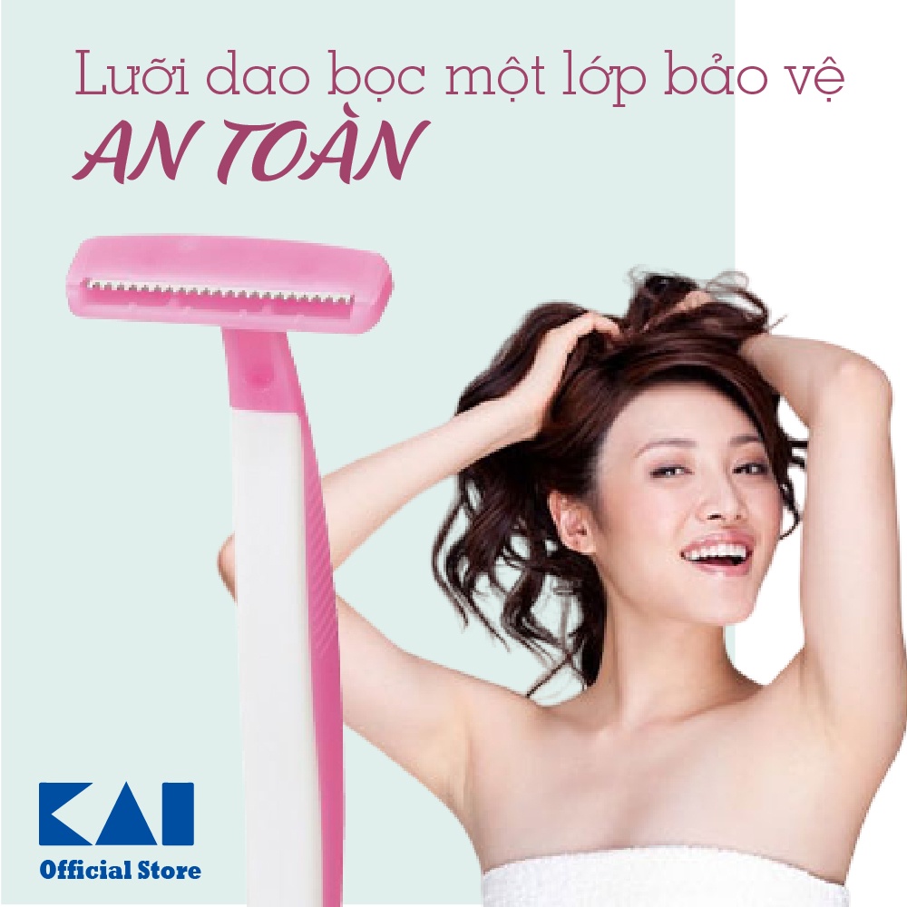 KAI Can Body - Set Dao Cạo Lông Cơ Thể Cho Nữ Hàng Nhật Nhỏ Gọn Tiện Dụng