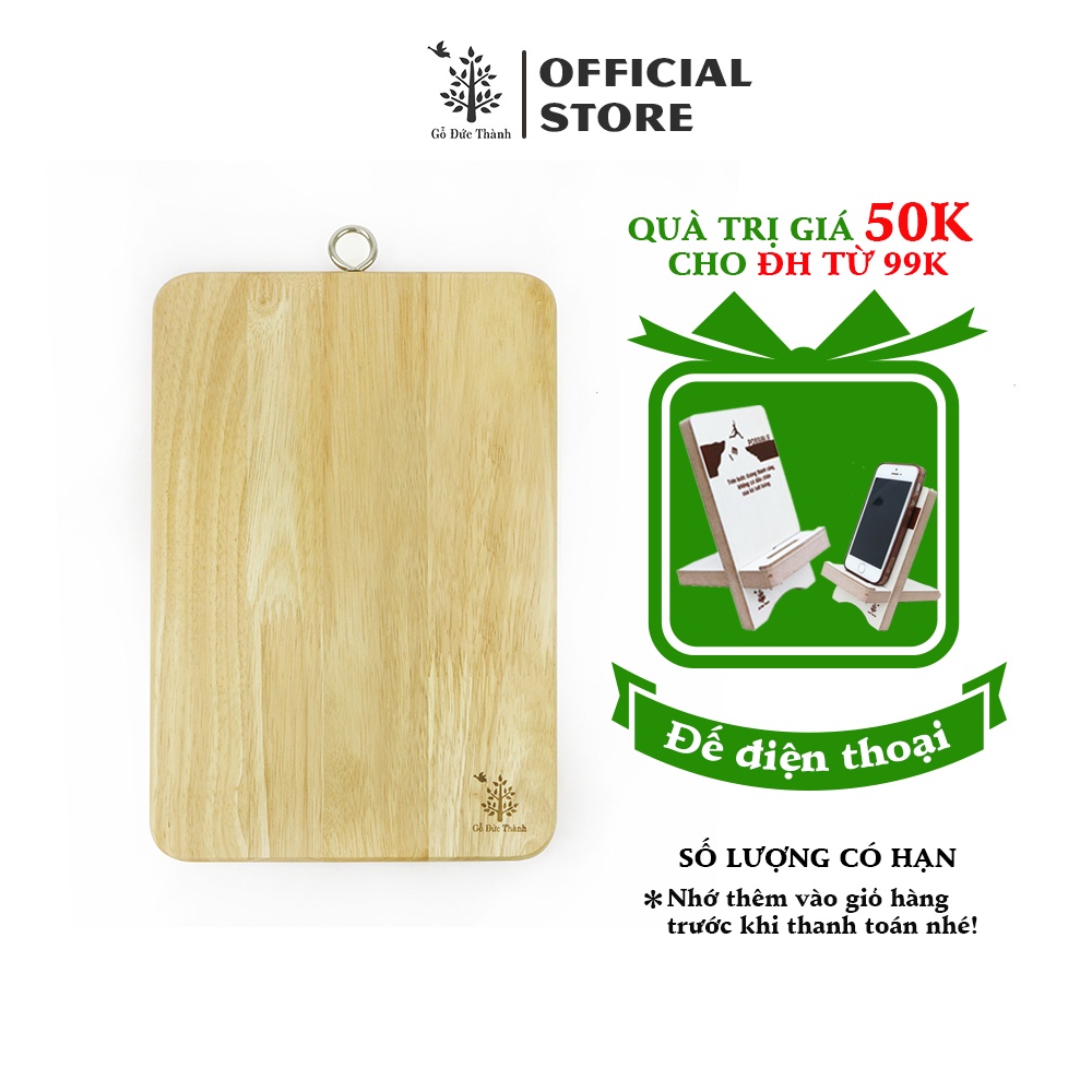 Thớt chữ nhật, khoen 300 Đức Thành 03071