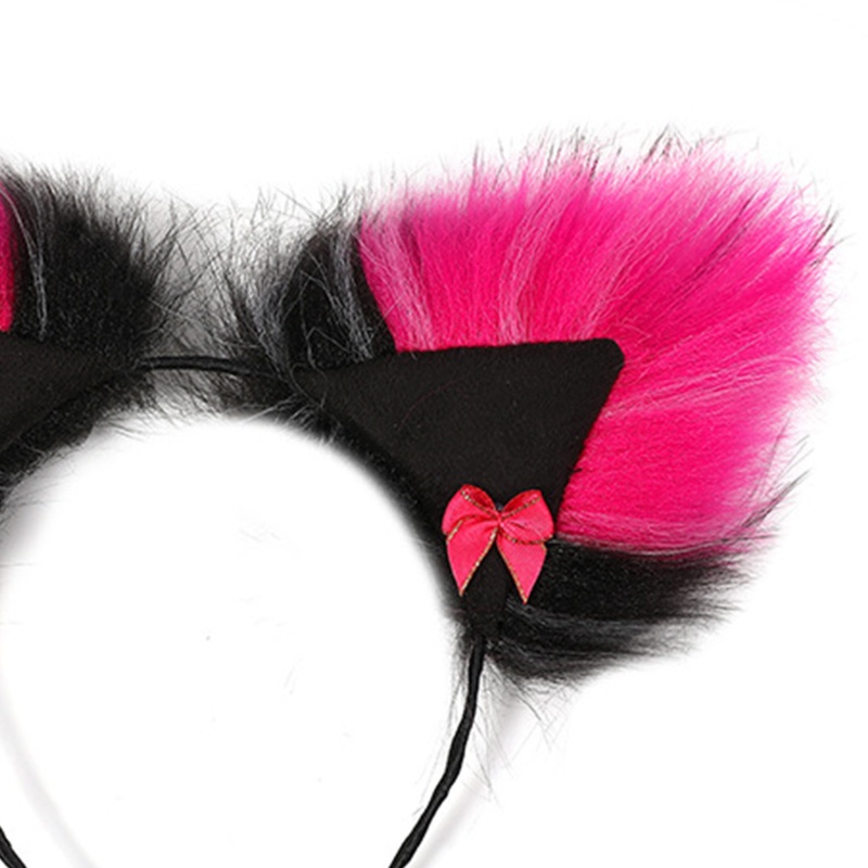 Cài Tóc Hình Tai Mèo Bằng Lông Nhung Dễ Thương Xinh Xắn