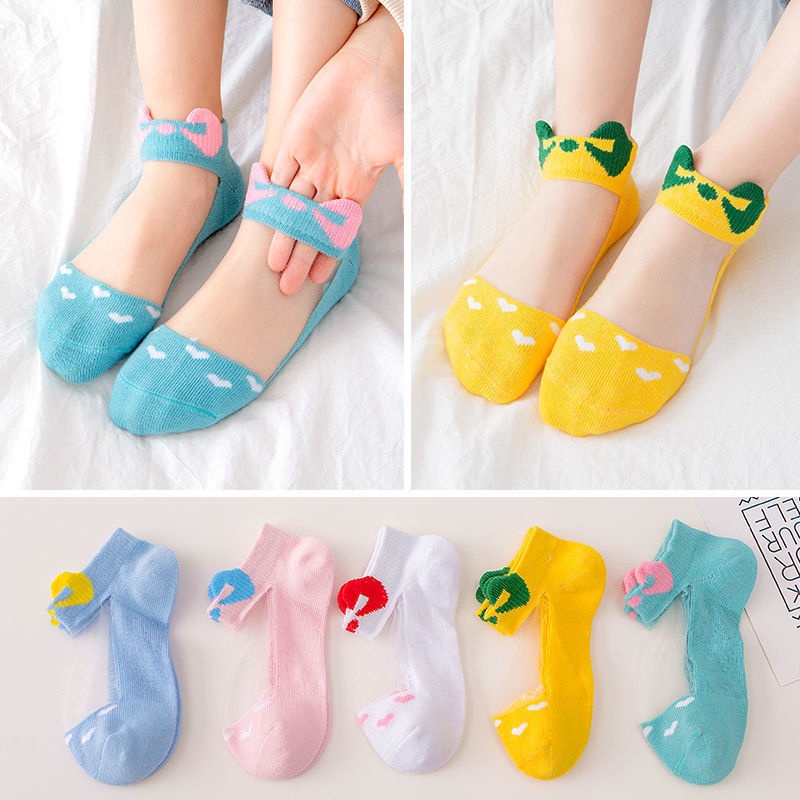 vớ cho cô gái vớ trẻ em vớ em bé vớ trẻ mới biết đi bowtie nơ dễ thương mùa hè AKKU