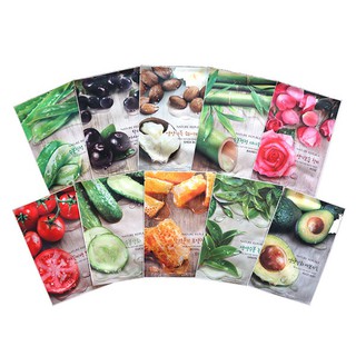 [ COMBO 10 MIẾNG ] [BILL HÃNG] Mặt nạ Nature Republic Real Nature Mask Sheet