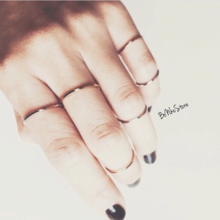  Nhẫn Bạc trơn mảnh  Cchính hãng