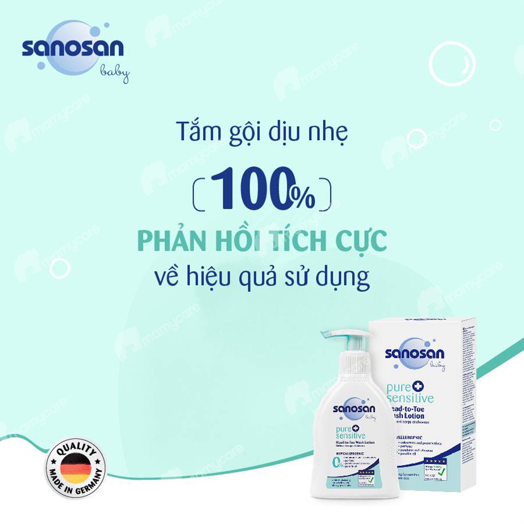 Sữa tắm gội dịu nhẹ Sanosan cho bé da chàm thể tạng và nhạy cảm - MAMYCARE