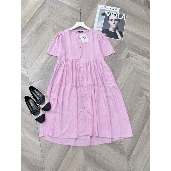 VÁY BABY DOLL BÈO CHẤT ĐŨI TƠ MỀM ĐẸP FORM 70K