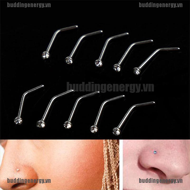 Bộ 10 Khuyên Xỏ Ngón Chân Đính Đá Sang Trọng