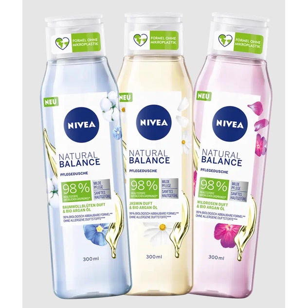 Sữa tắm Nivea Natural Balance 300ML Đức