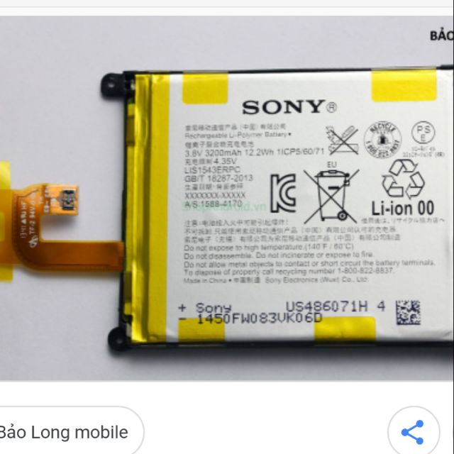 Pin thay thế cho sony z