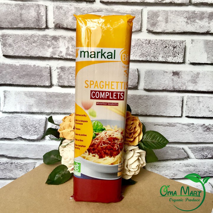 Mì spaghetti lứt hữu cơ 500g (Markal) - Mì Ý Lứt