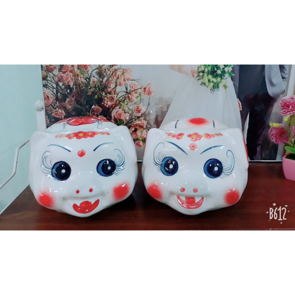 [Ảnh, video thật] Lợn sứ cỡ lớn 21x19cm loại 1