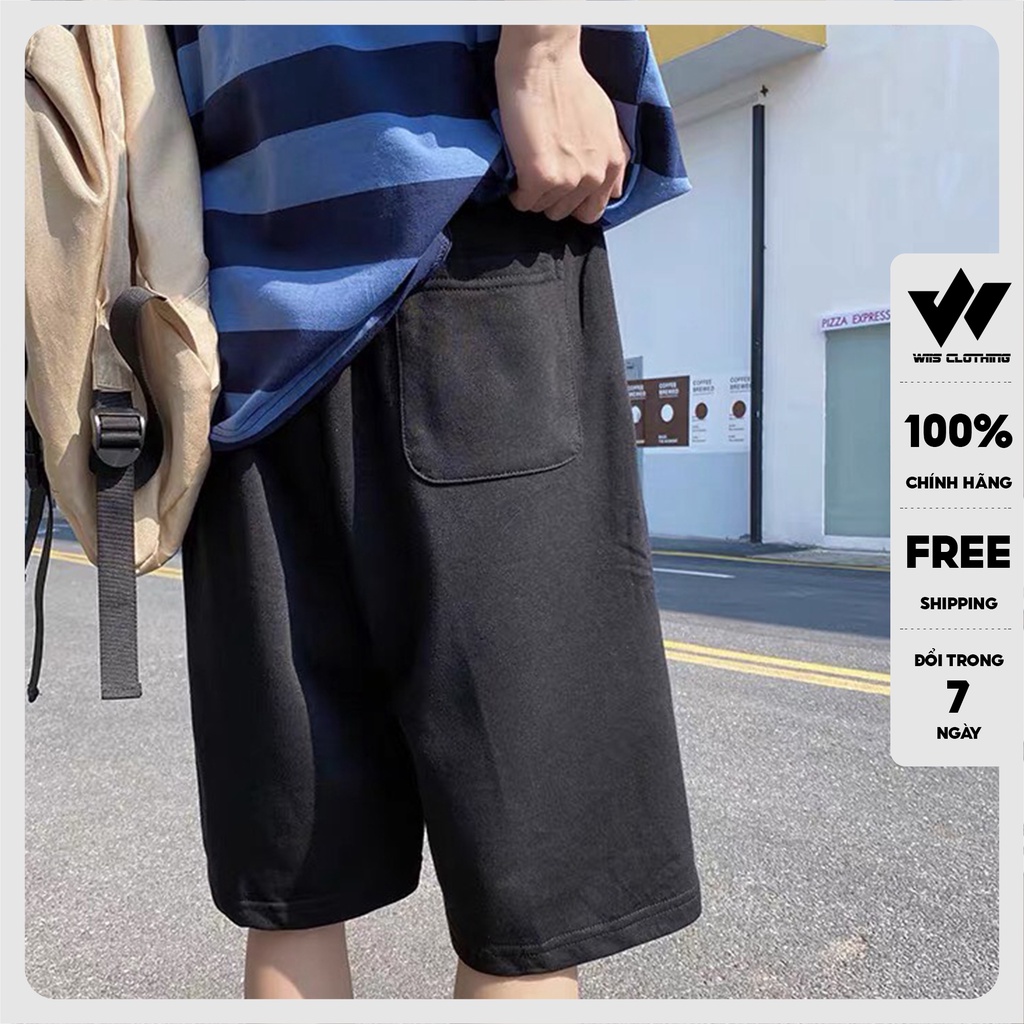 Quần short thun nam ống rộng WIIS unisex SUMMER quần đùi lửng thời trang nam nữ ulzzang