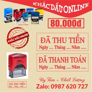 Con dấu khắc tên - ĐÃ THU TIỀN - ĐÃ THANH TOÁN [BÁN CHẠY]