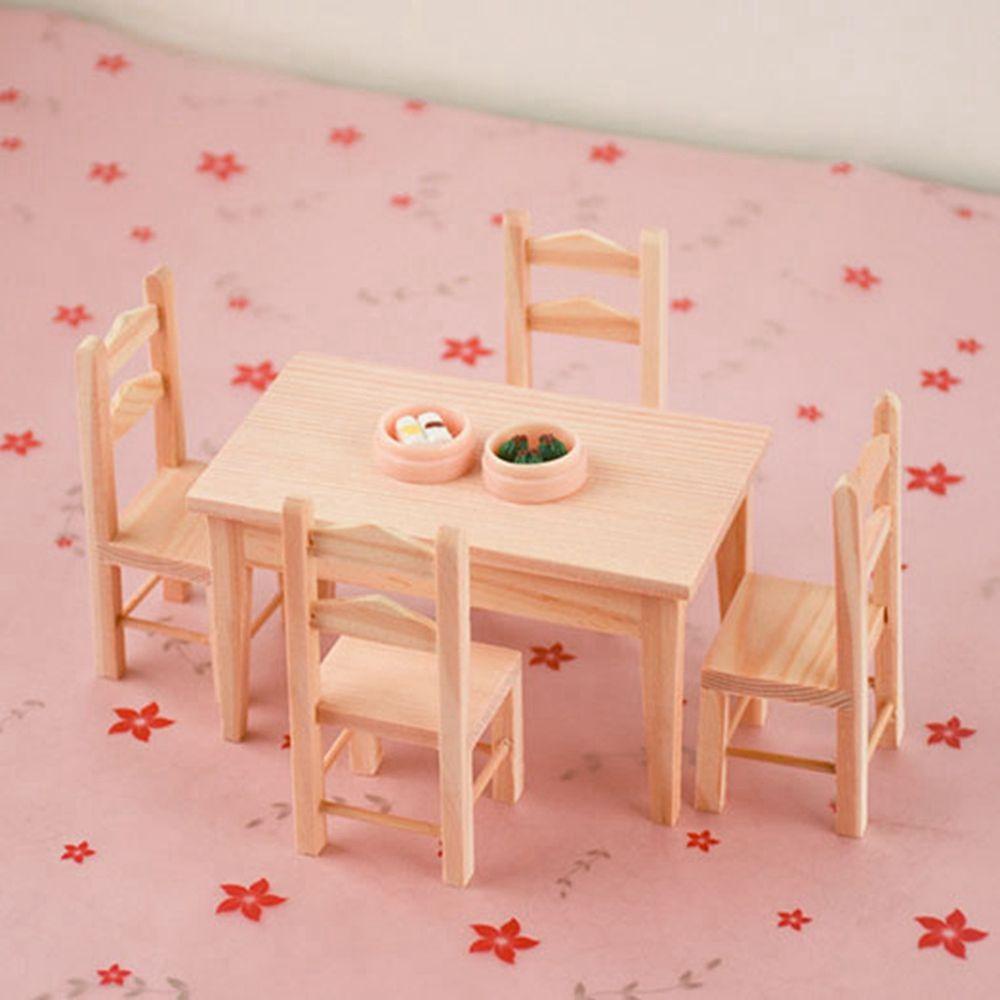 Bàn Gỗ Chất Lượng Cao Trang Trí Nhà Búp Bê Tỉ Lệ 1 / 12