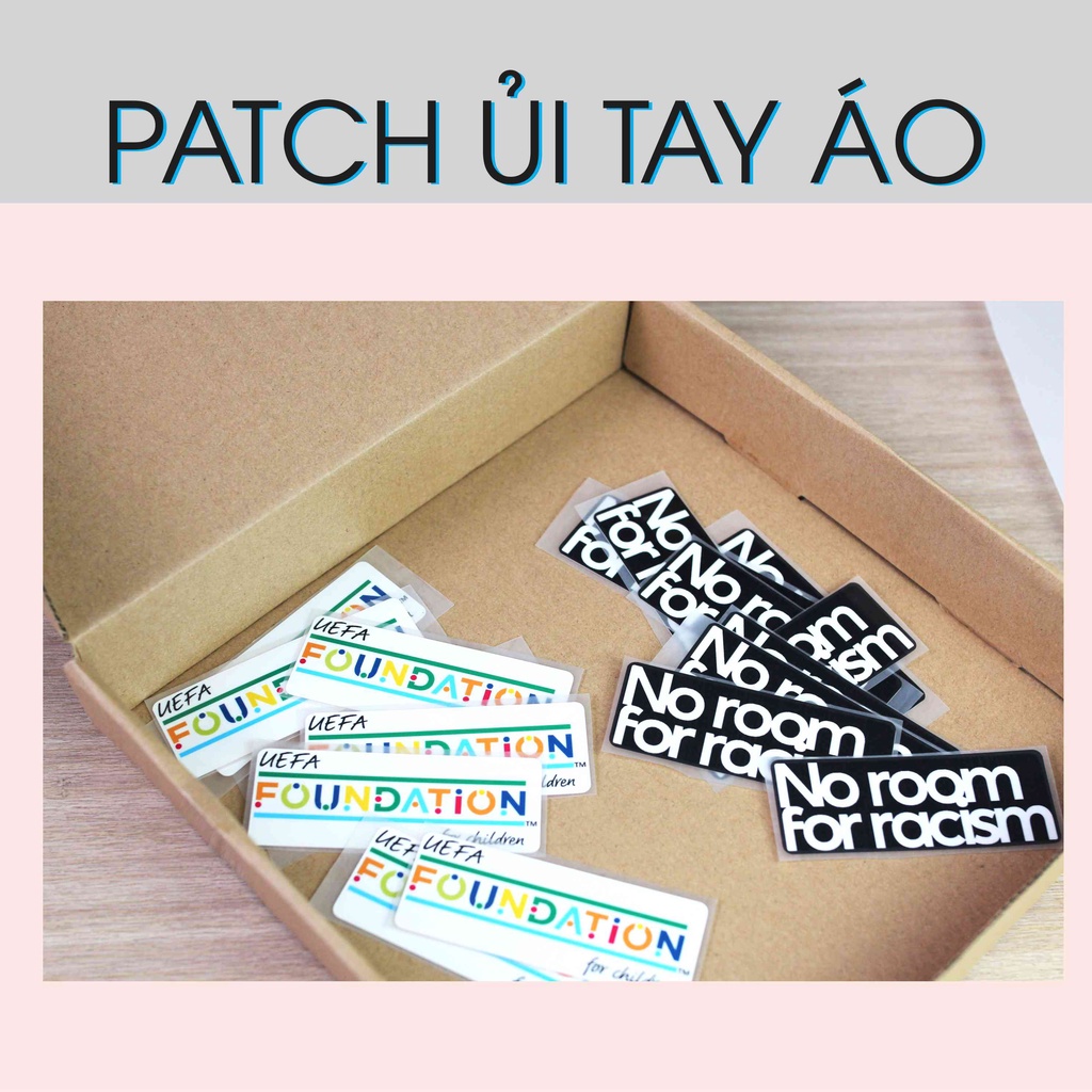 Patch Tay áo NO room và UEFA FOUNDATION