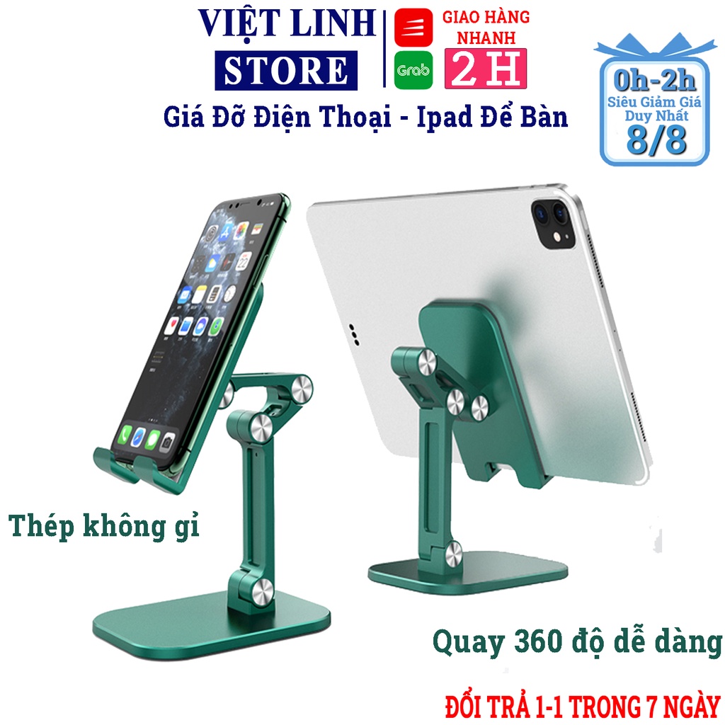 Giá đỡ điện thoại iPhone - iPad để bàn có thể gập gọn, đa năng chất liệu siêu bền 211