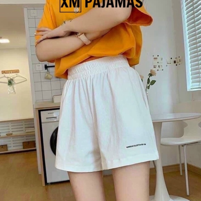 Free ship Quần đùi nữ in chữ nhỏ cạp chun đẹp - Short thun ngắn mặc ở nhà thoải mái  cá tính ulzzang ( Ảnh Thật SP ) | BigBuy360 - bigbuy360.vn