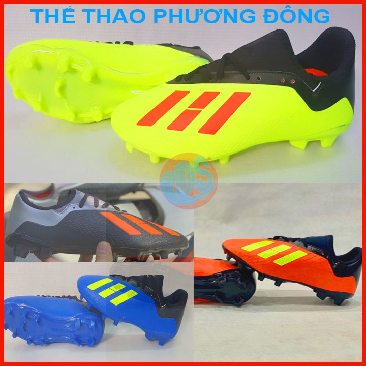 GIÀY ĐÁ BÓNG ĐINH CAO ⚡tặng tất⚡DÙNG CHO SÂN CỎ TỰ NHIÊN MÃ X18