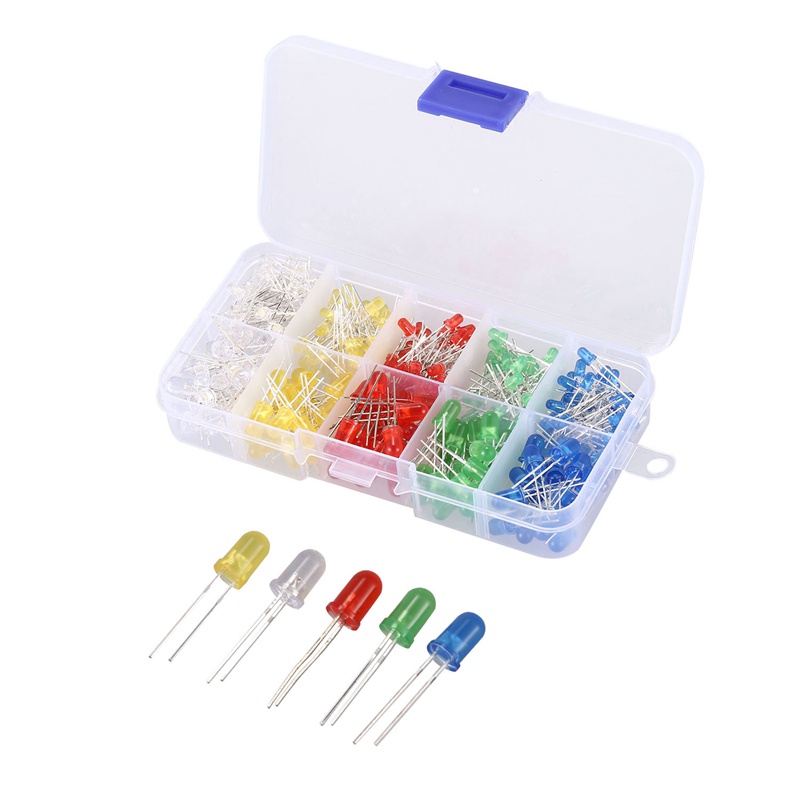Set 200 Điốt Đèn LED 3mm 5mm Chuyên Dụng Cho Arduino