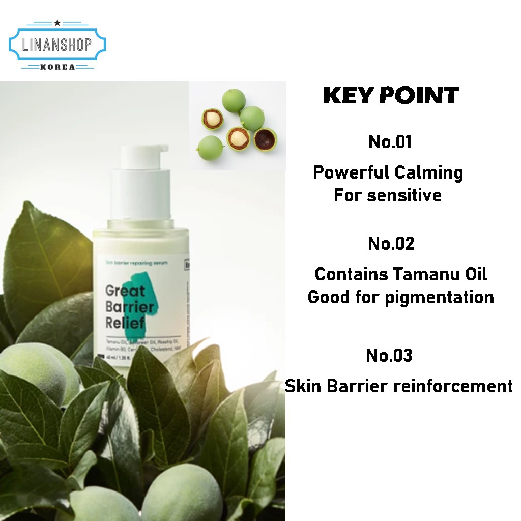 (Hàng thật) KRAVE BEAUTY Great Barrier Relief 45ml  / Serum / Sensitive skin use / Soothing, Calming, Skin barrier reinforcement Serum