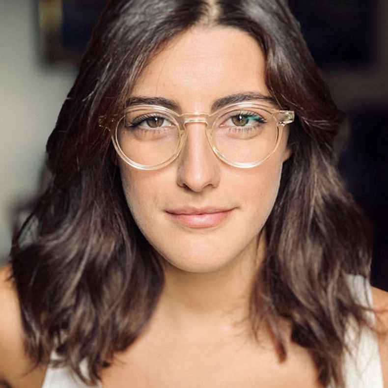 Kính mát gọng tròn chống bức xạ cho nam và nữ