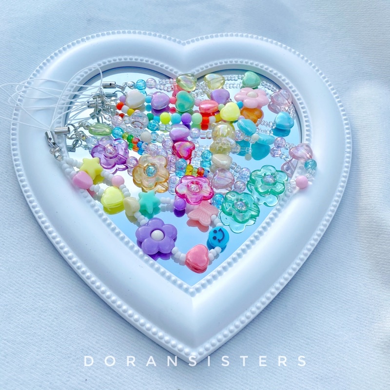 Móc khoá/dây đeo điện thoại, balo, túi xích đa năng tone màu pastel handmade dễ thương 🌈 | BigBuy360 - bigbuy360.vn