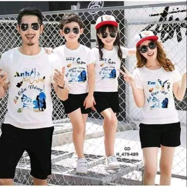 Áo gia đình đẳng cấp (1 áo cũng bán. giá 1 áo)