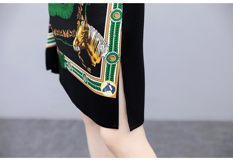 New Autumn Plus Size 5XL Women Korean Fashion Retro Printing Dress Casual Loose Long Sleeve Party Midi Dresses | BigBuy360 - bigbuy360.vn