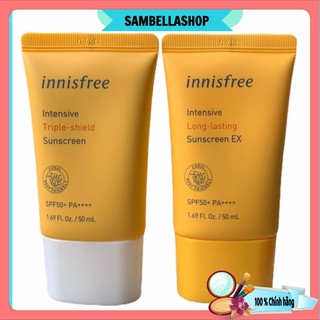 Mẫu mới 2020 / Kem chống nắng innisfree chính hãng/ innisfree triple shield/ long lasting spf 50
