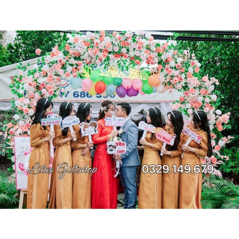 Hastag cầm tay trang trí đám cưới, sự kiện thiết theo yêu cầu 6