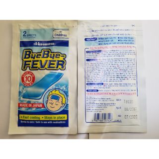 Miếng dán hạ sốt ,giảm đau Byebye-Fever Hisamitsu (Nhật Bản) date 07.2020