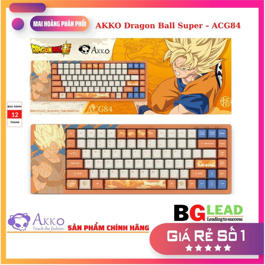 [Mã 44ELSALE2 giảm 7% đơn 300K] Bàn phím cơ AKKO Dragon Ball Super – ACG84