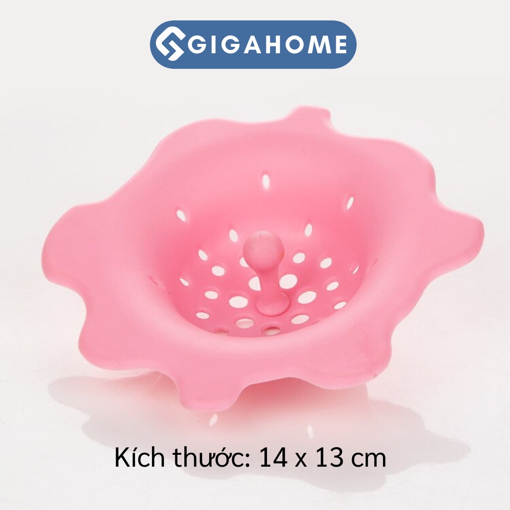 Miếng Lọc Rác Bồn Rửa Chén Hình Hoa Silicone GIGAHOME 14x13cm 4746