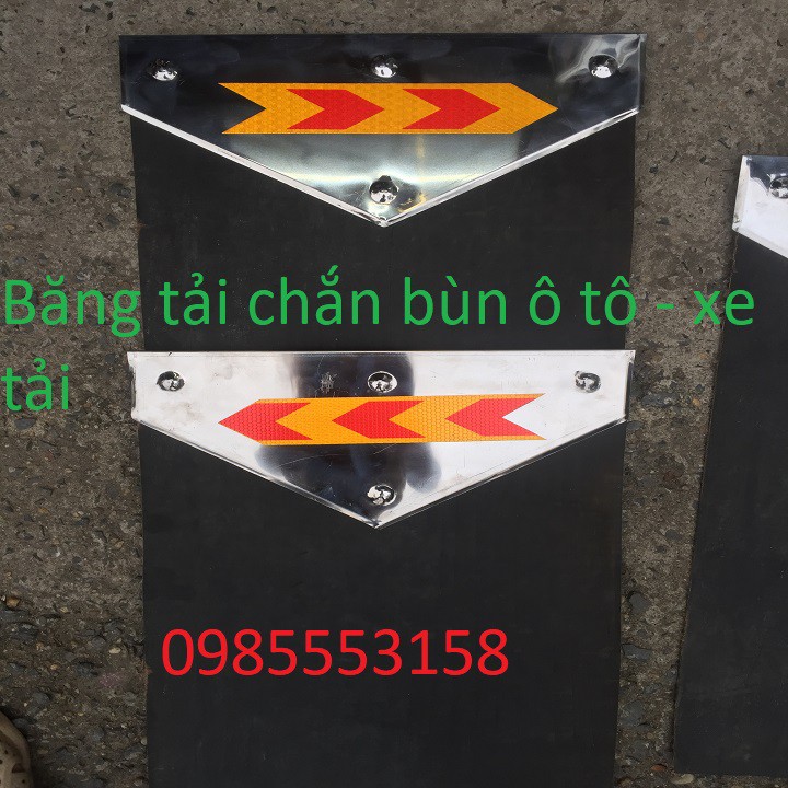 Chắn bùn xe tả  rộng 50 dài 70cm gắn inox siêu bền.