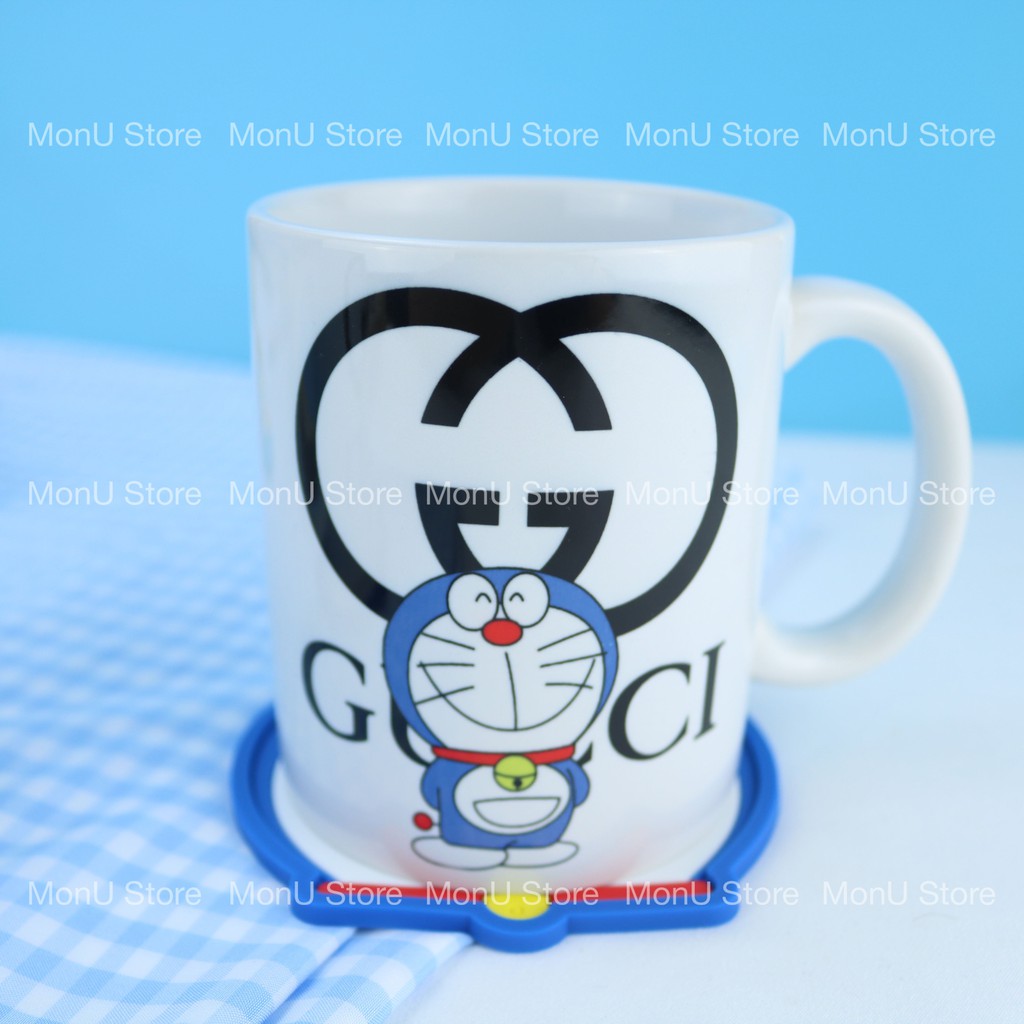 Đế lót ly, cốc silicon hình DORAEMON dễ thương cute