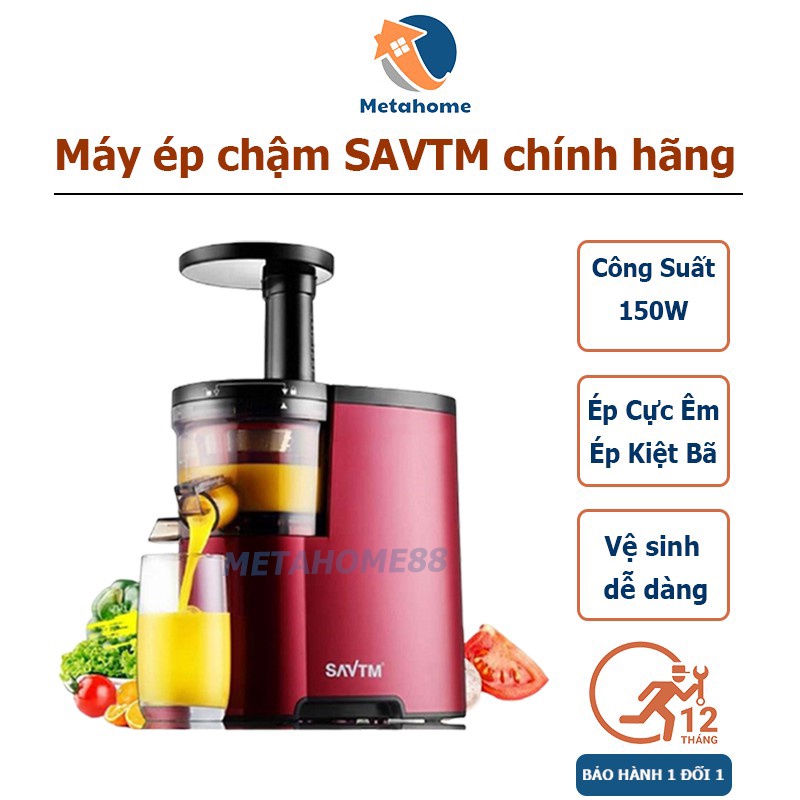 Máy ép trái cây, rau củ SAVTM ĐỜI MỜI NHẤT, cối xay hoa quả, công suất 150W dạng cối ép chậm siêu bền [BH 1 ĐỔI 1]