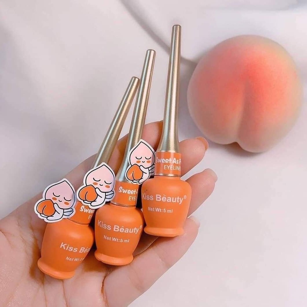 Kẻ mắt nước không lem Kiss Beauty trái đào