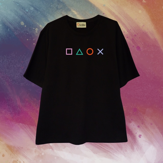 Áo thun Chinlike-PlayStation Tee 100% cotton 2 chiều 250gsm