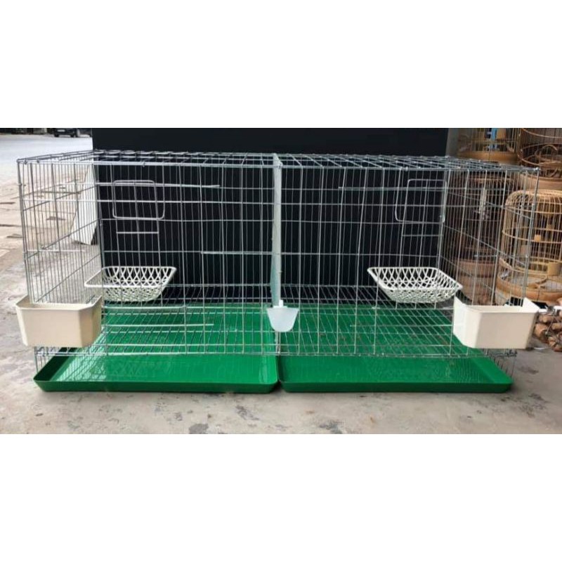 Lồng chim 4,2 kg nóc và cửa thưa đủ phụ kiện